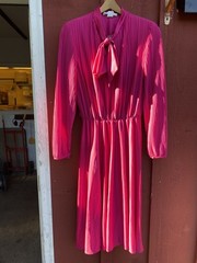 Lot of 21 Vintage Dresses, Good Condition, mid-size, clean 60’s-70s-80s