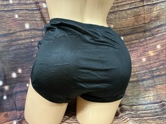 New Vintage Jc Penney Adonna Black Nylon Brief Panties Size 7