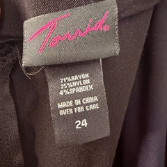 Y2K Torrid Size 24 Black Dress Body Con Whimsygoth Retro Cocktail