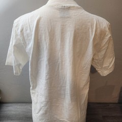 Vintage Oneita Power-T Farm Animal Heart T-Shirt Cream Size L 80s Made in USA