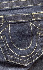 True Religion Women’s Vintage Y2K Dark Wash Legging Jeans Contrast Stitch Sz 27