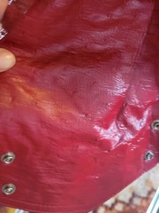 VINTAGE 1970S 1980S BERMAN’s LEATHER JACKET Red Real Leather,Cropped, Excellent