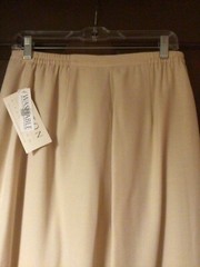 Norton Pant Suit Yellow Cream Embellished Women Size 10-12 Vtg Wedding Bride NWT