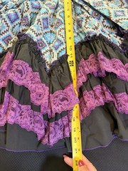 VTG 60s Handmade Square Dancing Dress ~2 Pc Set~S~Peasant Cowgirl Rockabilly