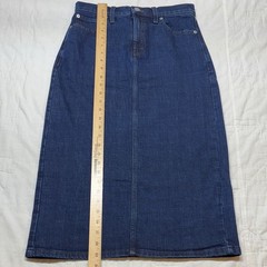 NWT Banana Republic Vintage 90s Y2K High-Rise A-Line Denim Midi Skirt Dark Wash