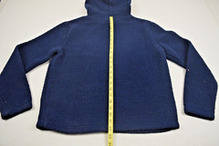 Vintage Fila Sweatshirt Fleece Hoodie Size S 90s Navy Blue FILA Logo Soft Fluffy