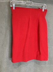 Vintage 80s Escada Margaretha Ley Women’s Red 100% Wool Skirt W. Germany Sz 36