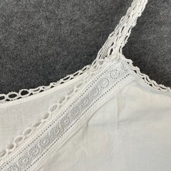 Antique Nightgown Ukrainian Nightdress Embroidered Monogram RG Cotton Chemise
