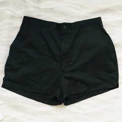 Vtg McGregor High Waisted Flat Front Elastic Waist Shorts Sz L Pocket