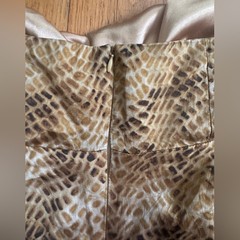 Y2K Vintage Donna Ricco Silk Snake Skin Print Halter Dress Sz M
