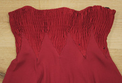 VTG Women’s 30s 2 Pc Maroon Dress Set / Top & Maxi Skirt Sz XS/S 1930s Matletex