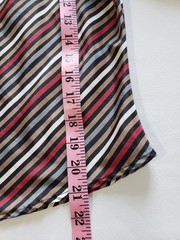 Fritzi Ladies Blouse Striped Size M Multicolor Polyester 3/4 sleeve Vintage