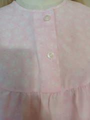 Vintage 1970s/1980s Klein Pink Cotton Blend Floral Prairie Cottagecore Gown
