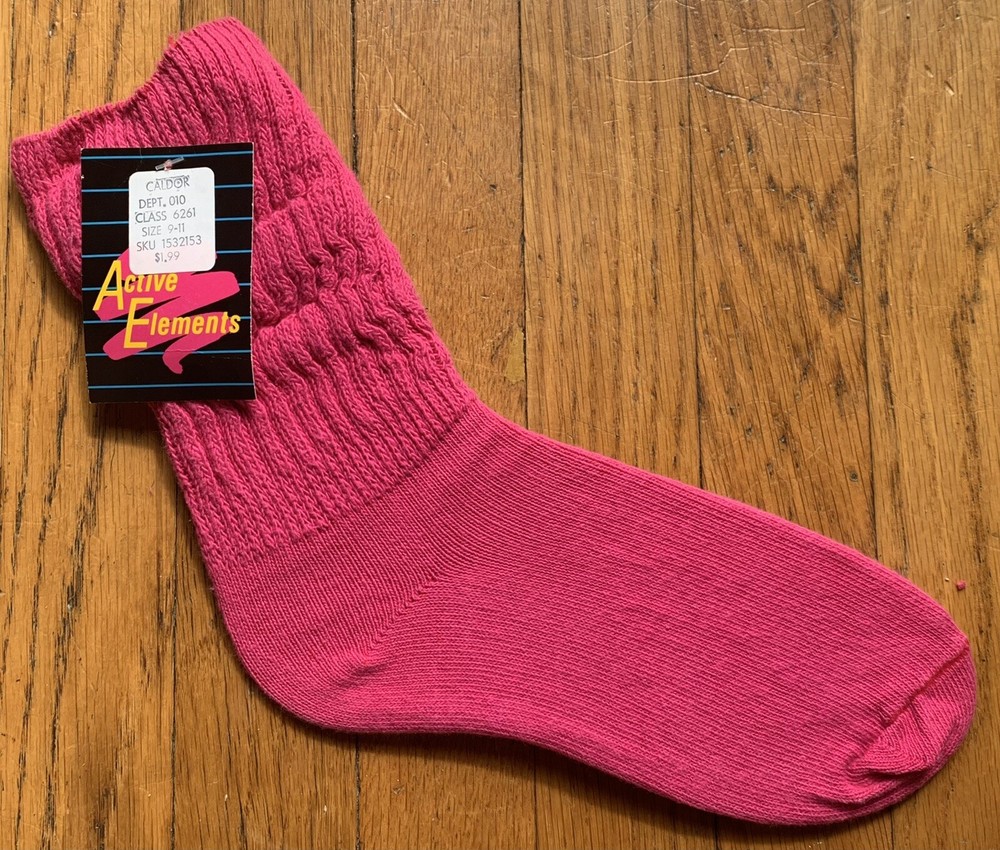 Slouch Socks Women’s Vintage Leg Warmer Style Active Elements Size 9-11 NOS