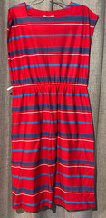 VTG Mari Lynn fashions striped sz 18 1/2 union made