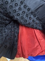 1940s vintage antique dance dress red/black Fred Perlberg