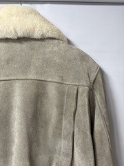 1970s Whipp Suede Bomber Jacket Shearling Fur Women’s Small Vintage Western