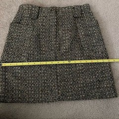 Vintage The Limited Tweed Wool Skirt and Vest Menswear style Made in USA Small