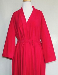 Vintage VANITY FAIR Lightweight Polyester RED Belted Robe Size Medium