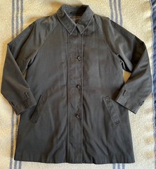 Pendleton Black Trench Coat Cotton/Poly Women’s Large Removable Lining