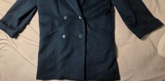 Vintage 1970s John Weitz Double Breasted Peacoat Made In Poland 100% Wool