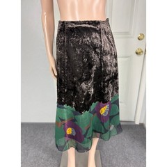 Vintage Y2K Yoshiki Hishinuma Women’s Skirt 1 A-line Velvet Japan Designer S3-30