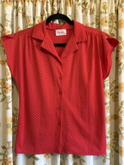 Vintage 70s 80s Lot of 5 Shirts #1 Medium Large Flower Power Hippie Mod
