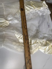 VTG Apostrophe /Sears Sheer Two Piece Intimates Nightgown, Robe Satin Lace pcb
