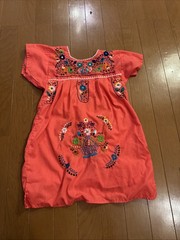 Youth Traditional Mexican Folk Dress Single Stitch