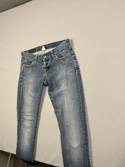 Vintage Lucky Brand Womens Blue Jeans Sz 2/26 Dungarees Made in USA Button Fly