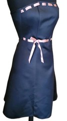 VTG Jessica McClintock Black Cocktail Dress Pink Trim Gunne Sax Corset dress 5/6