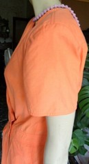 KRIZIA THEN VINTAGE ORIGINAL 80s Cotton Dress/Dress Size 48 Orange