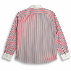 Lauren By Ralph Lauren Women’s Button Down PINK w/ Strips w/ Pink Logo.