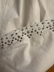 Vintage Brazil Roxx Women’s Western Long Sleeve Shirt Rhinestone Stud Medium