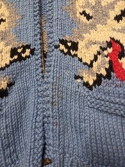 Rare Vintage Wool Wolf Sweater Mary Maxim?