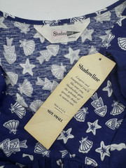 Vtg 70s SHAWDOWLINE Maxi Dress Caftan Moomoo Cottagecore Sz S/M RARE, NOS w/Tags