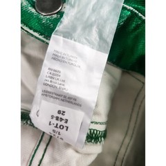 New We The Free Jeans Barrel Moxie 34×26 Metallic Green Low Slung Horseshoe NWOT