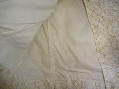 Vintage 1960s/1970s Judy Bond Button Back Top Blouse White Gold 14/34 S M