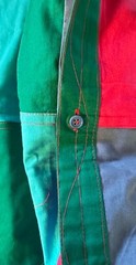 Vintage 90s Y2K Color Block Reversible Jacket Purse 2 in 1 Unisex Small-XXL Bold