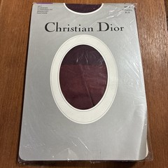 Christian Dior Nylon Pantyhose Size 2 Diorissimo Bordeaux Ultrasheer #4443 VTG