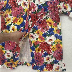 Vintage Units USA Women’s Blouse Size 2 Floral Button Up Retro Flair Shirt Top