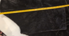 BLACK Sheepskin FULL LENGTH COAT LARGE Shearling