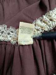 Vtg 60s 70s Partners Please Malco Modes Square Dance Dress Brown Cream 14 USA