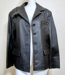 Vintage 80s 90s Spiegal Together Blazer Bomber Leather Jacket M L 42.5
