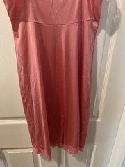Vintage Lingerie S No Tags Vassarette Pink Full Slip Dress Lace See Measurements