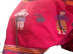 VTG 2 PC Set SkirtChavela Gay France Mexican Southwestern Tribal Embroidered MED
