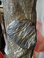 Vintage 60S 70S GOLD LUREX TINSEL METALLIC DISCO STRAPPY PARTY DRESS