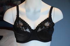 2 Vintage Chantelle “Amazone” Bras, White & Black, Size 36C