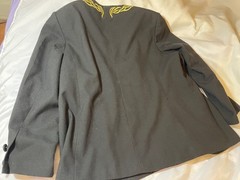 VTG Executive Collection Lady Black w Gold Detail Blazer, sz 22 W, GUC