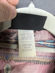 Roughrider 2 Piece Jacket & Crinkle Skirt Womens M Southwest Design USA Vintage